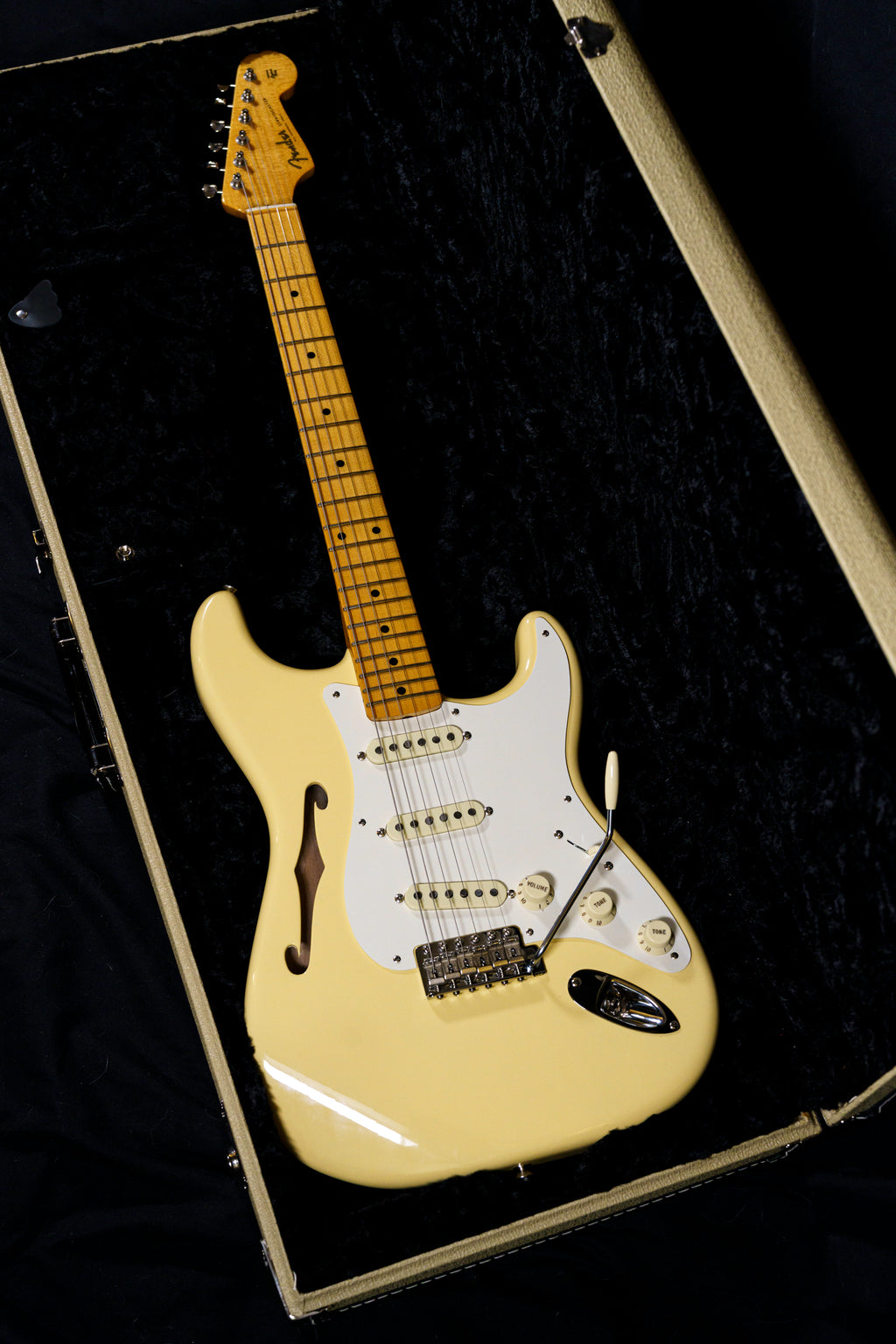 2018 Fender Eric Johnson Thinline Stratocaster – Vintage White (Mint/COA)