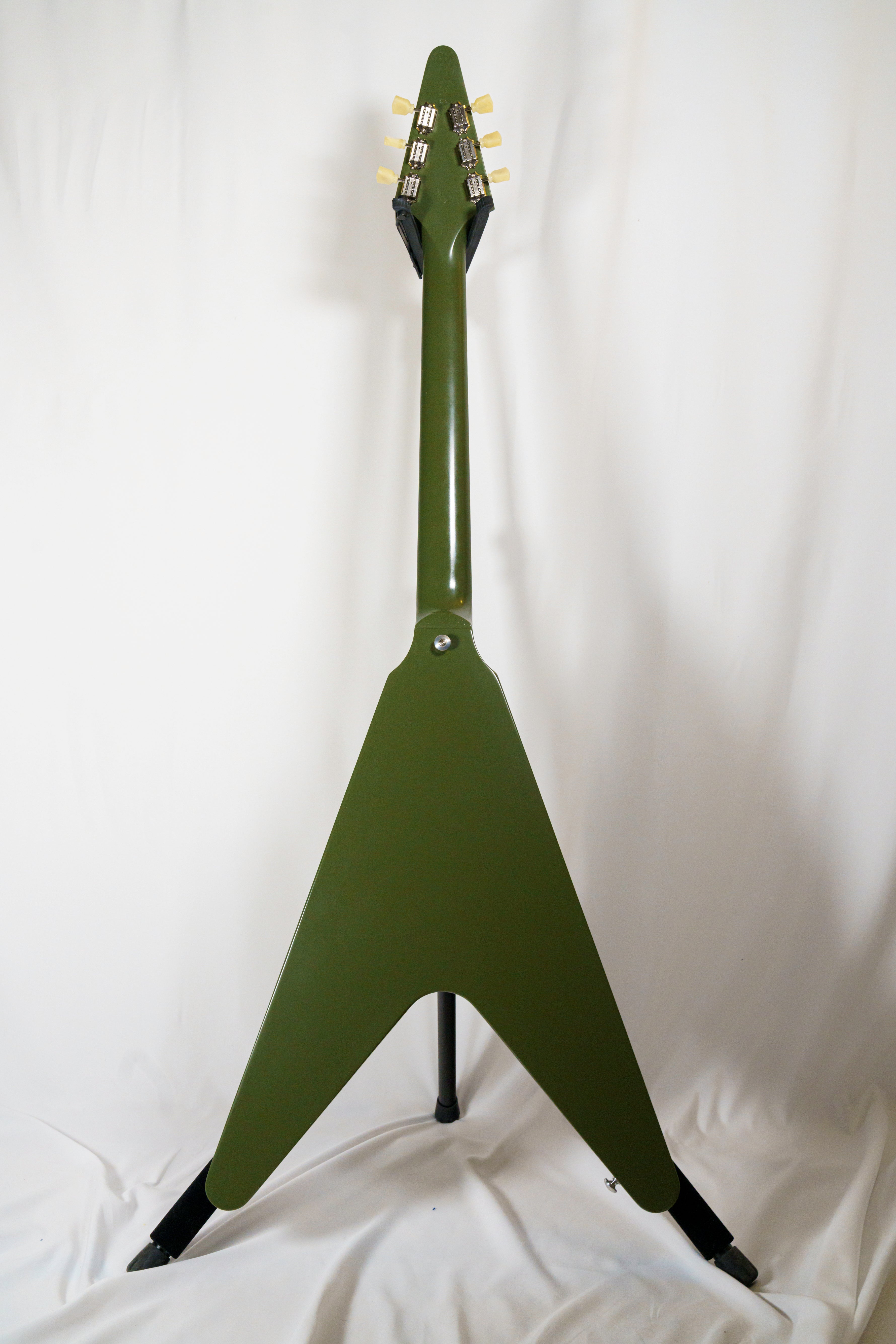 2021 Gibson Flying V Tribute – Rare "Worn Olive Drab" Exclusive (MINT / NOS)
