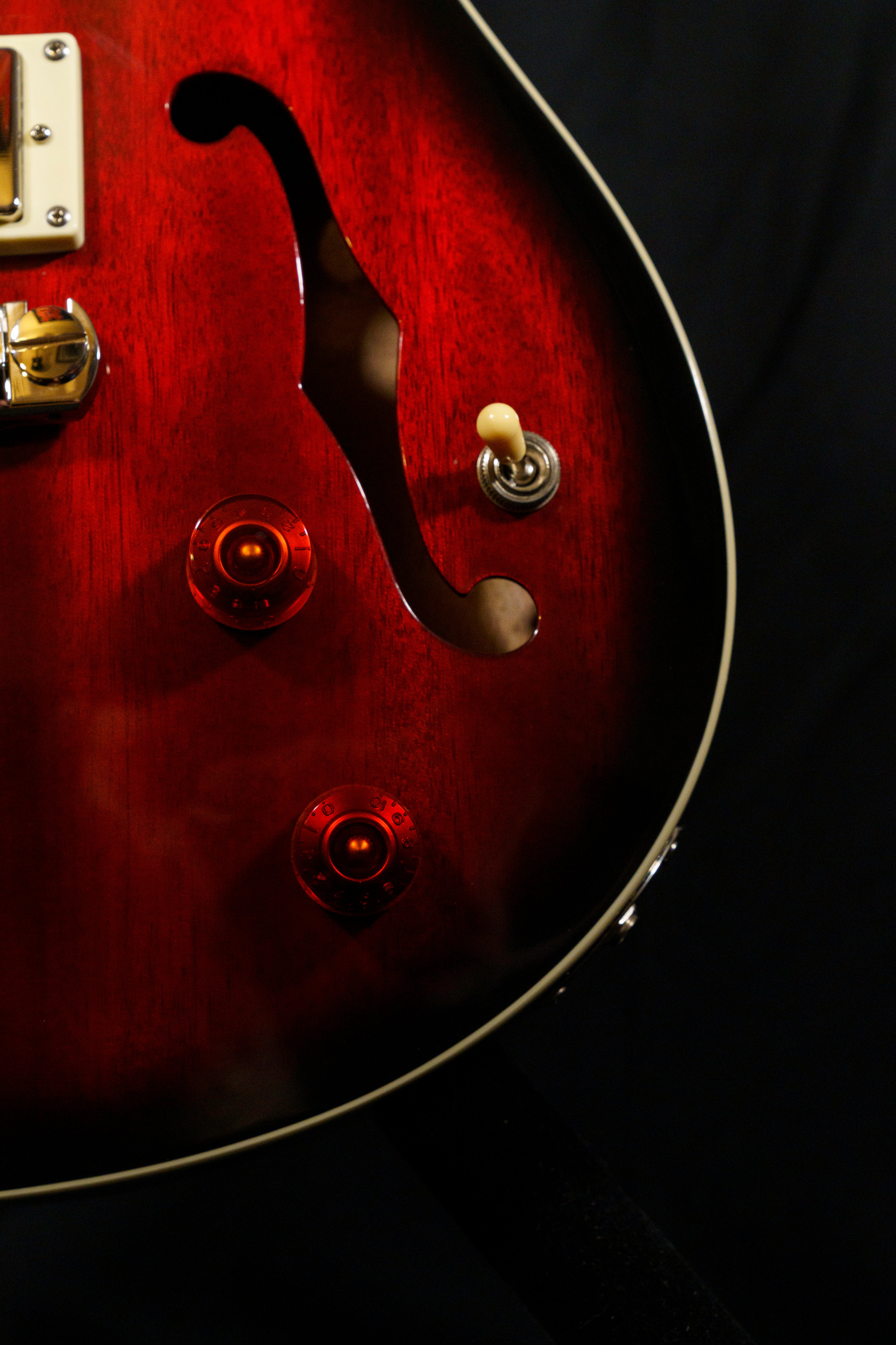 2019 PRS SE Hollowbody Standard-Dark Red Burst